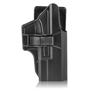 Tactical Outside Waistband holster Open Carry Holster with belt clip add ons-Molded Fit G19 G19X G23 G32 G44 G45 (Gen 1 2 3 4 5), RH - Luckebuy