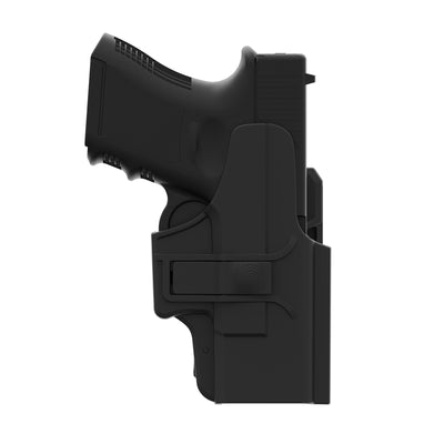 OWB Holster for Glock 26 27 33 Gen 1-5, Tactical 360° Rotatable OWB holster With Belt Cilp Index Finger Release Button - Luckebuy
