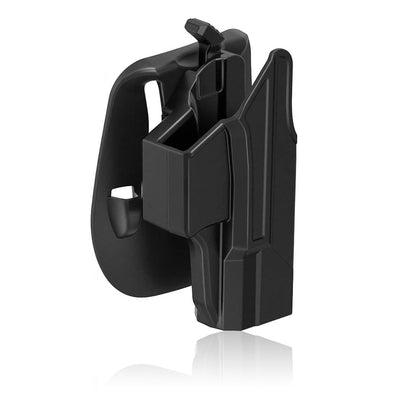 Glock 19/23/32 pistol Thumb Release gun holster with Paddle add ons, 60°adjusting. - Luckebuy