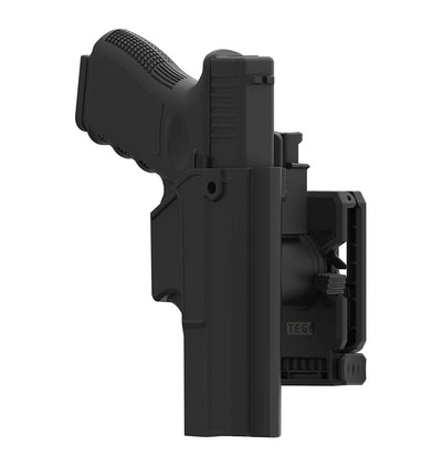 Thumb Release Holster for Glock 17 22 31 Gen 1-5 with Belt clip add ons, Polymer Tactical OWB Holster with 360° Adjustable Cant for OWB Carry - Luckebuy