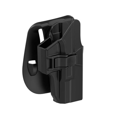 OWB Holster Compatible with Glock 19 19X 23 32 44 45 (Gen 1-5) with Paddle add ons,Tactical OWB Paddle Open Carry Belt Holster. - Luckebuy