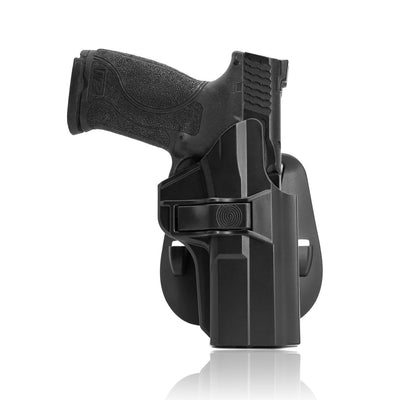 OWB Holster for S&W M&P 9mm/.40 Full Size, Custom Molded Outside Waistband  Holster with paddle add-ons，Right-Handed - Luckebuy